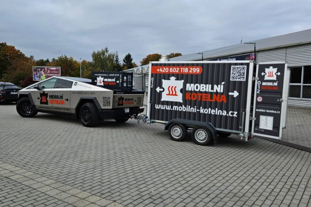 Mobilní kotelna - Cybertruck